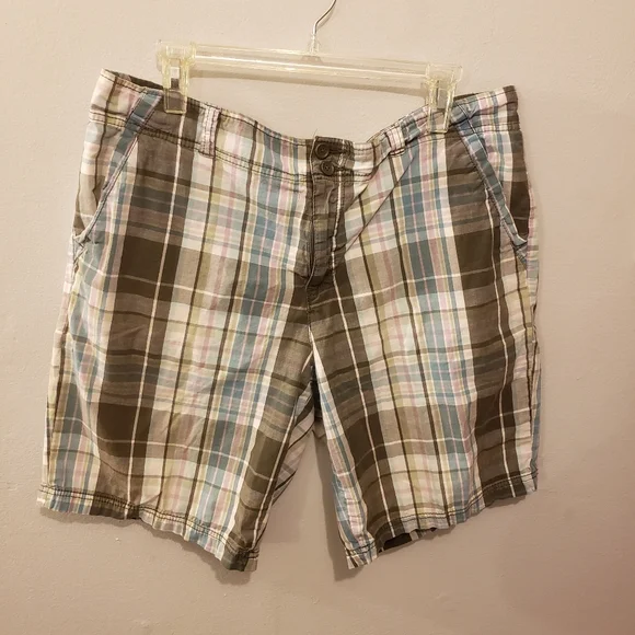 Faded Glory Shorts Faded Glory Stretch Plaid Shorts Size 6 Poshmark